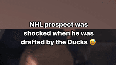 NHL prospect was shocked when he was drafted by the Ducks