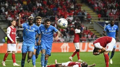 Napoli Edge Braga After Late Goal