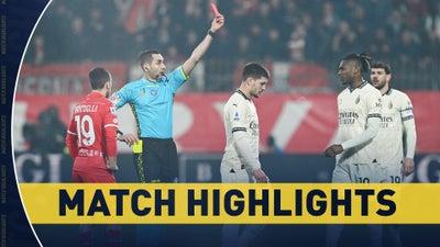 Monza vs. AC Milan | Serie A Match Highlights (2/18) | Scoreline