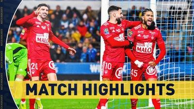 Strasbourg vs. Brest | Ligue 1 Match Highlights (2/24) | Scoreline