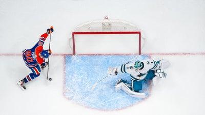 Oilers Top Sharks